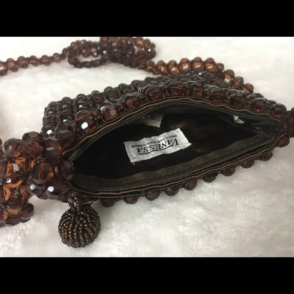 Beaded Small Purse Bag Vintage Great Condition - Picture 6 of 8